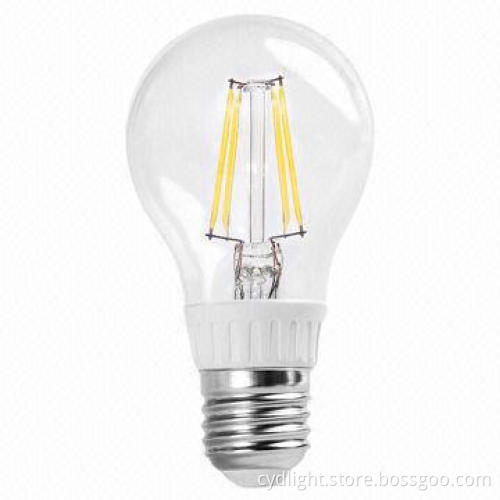 LED Globe Bulb, E27 Filament with 4W Power, New Line Chip, 80Ra CRI